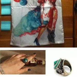 Ring shirt and earring bundle