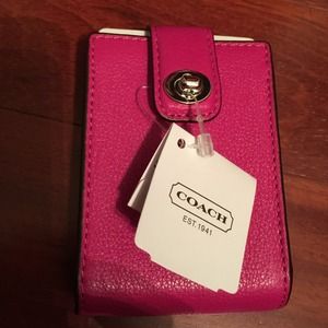 Hot pink coach playing cards!