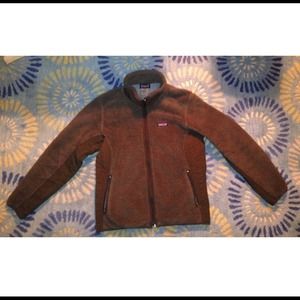 Patagonia synchilla jacket (furry fleece; quilted)