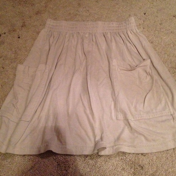 American Apparel oatmeal colored skirt