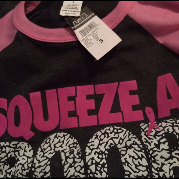 Breast cancer baseball tee