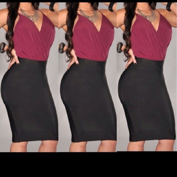 Wow couture bandage bodycon pencil midi skirt