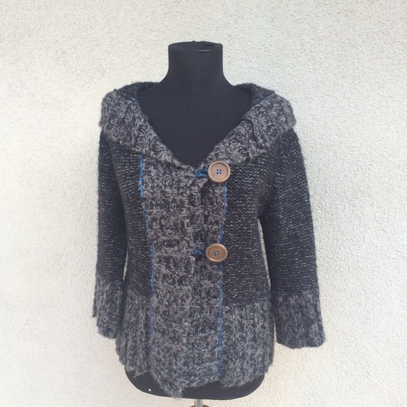 Free People Hooded Cardigan Sweater