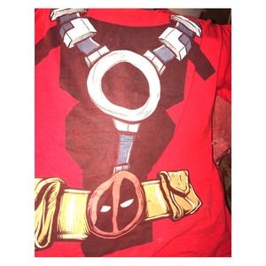 Hot topic deadpool shirt