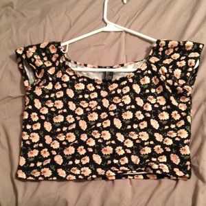 Floral crop top