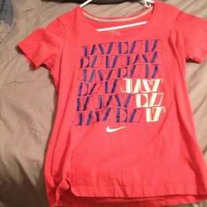 Orange nike running t