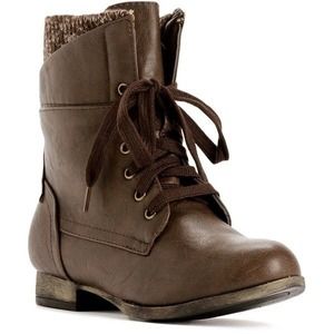 Brown combat boots BRAND NEW
