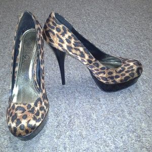 Leopard Stiletto Heels