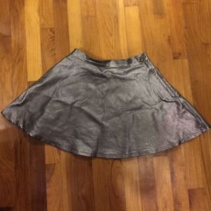 American apparel sparkling grey circle skirt