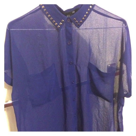 Studded Collar Shirt