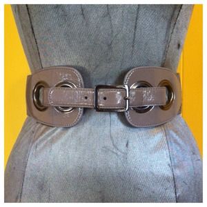 Betsey Johnson gray Stretch Belt size S/M