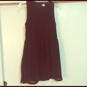 Deep V Sheer cutout Baby Doll Dress