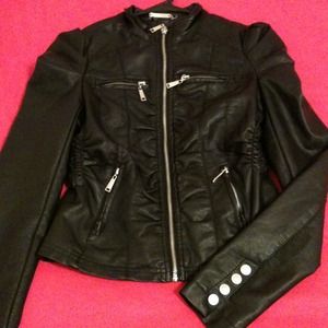 Faux leather jacket