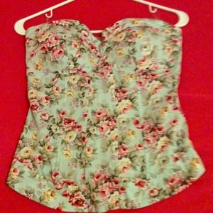 floral tube top