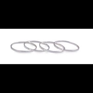 Silver Knuckle Up Ring Set