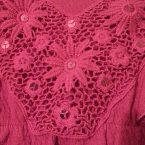 Girl's Children's Place Magenta Top - Picture 2 of 4