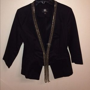 Rock & Republic 3/4 sleeve black blazer