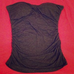 Dark gray tube top