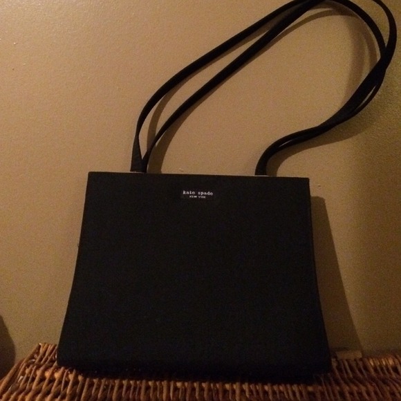 Black Kate spade purse, black, EUC