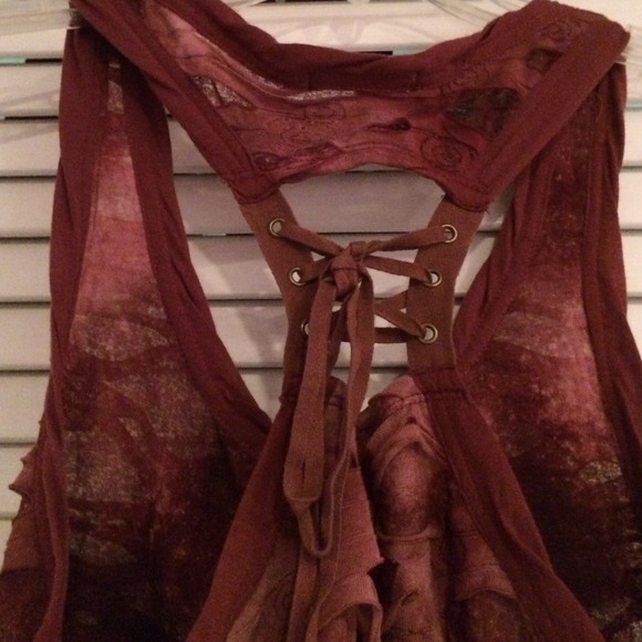 Earthy Brown  Burnout Tank - Picture 3 of 3
