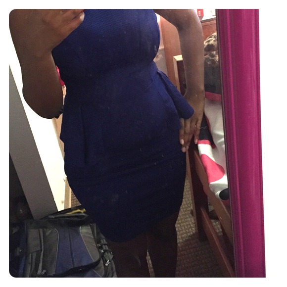 Nice fitted blue dress (medium)