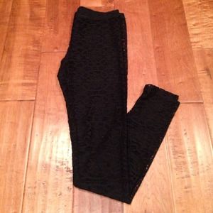 Black Cutout Leggings NWOT