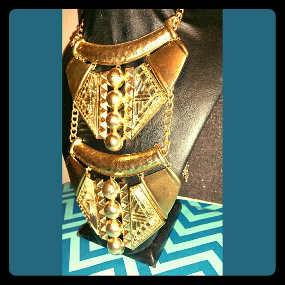 Custom made statement chocker/bib necklace