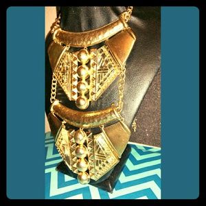 Custom made statement chocker/bib necklace