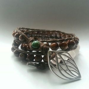 Handmade 3 wrap bracelet