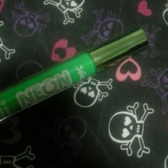 Neon green lip gloss