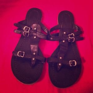 Chic Sigerson Morrison leather sandals.