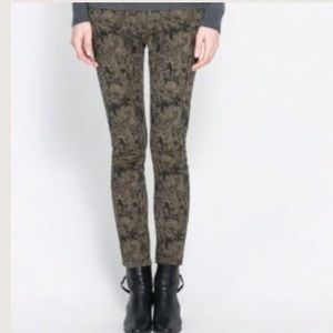 NWT Zara Skinny Jacquard Trouser Pants NWT Zara Skinny Jacquard Trouser Pants