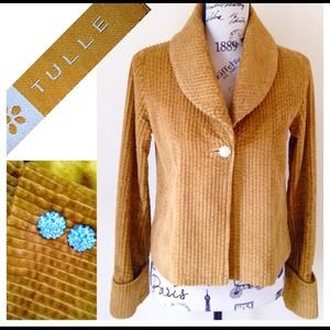 Tulle wide Corduroy Blazer