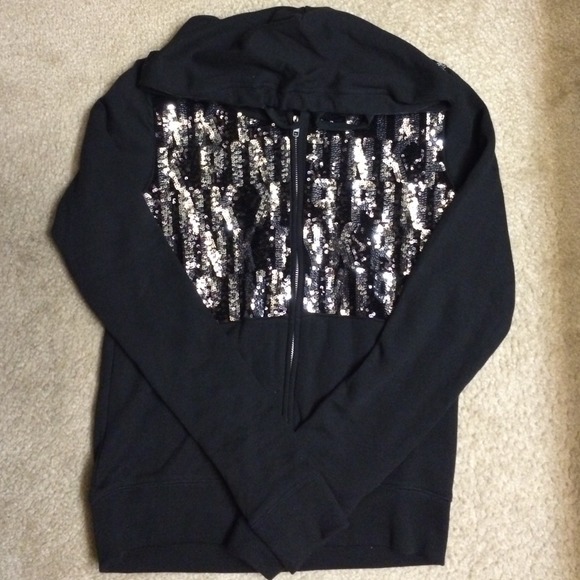 PINK Victoria's Secret Jackets & Blazers - BLING HOODIE 🔲PRICE FIRM🔲
