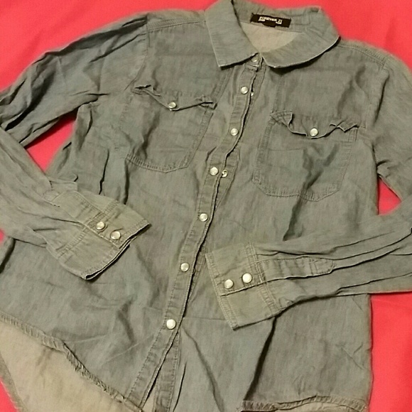 Denim Long Sleeve Shirt Staple Size Small