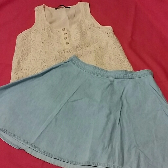 Denim Skirt mid thigh Size xs - Picture 1 of 3