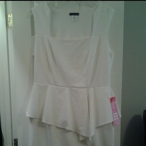 Ivory Peplum Dress NWT WAS $28