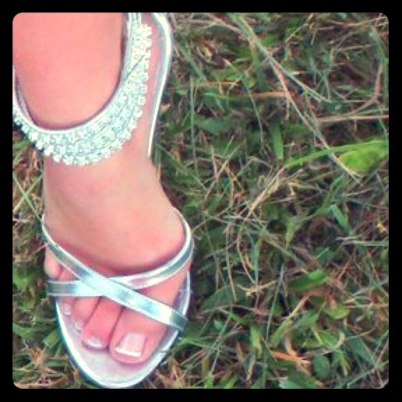 Silver formal shoes!