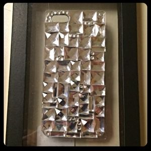 Silver Natasha Glitz Jewel iPhone 5 Case