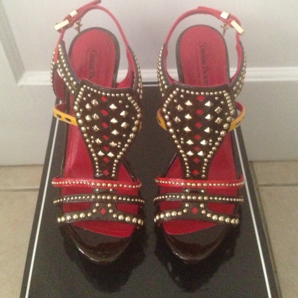 Cesare Paciotti Pollock Caffe Heels