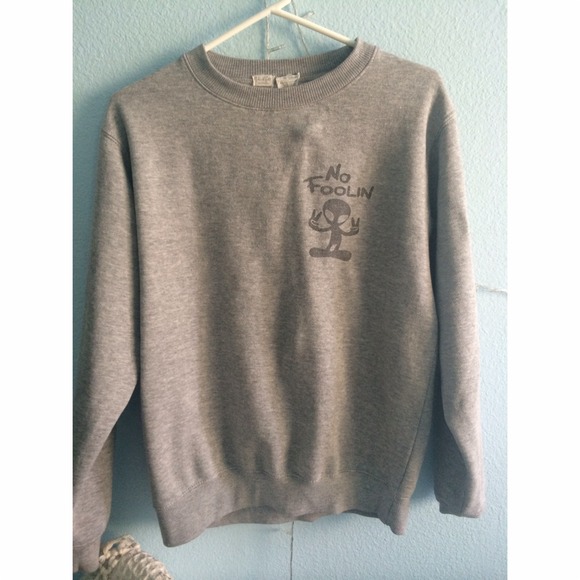Brandy Melville "No Foolin" crew neck