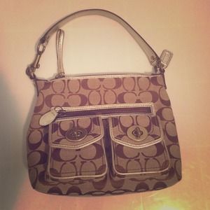 Small Coach top handle bag
