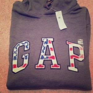 Gap American flag sweatshirt