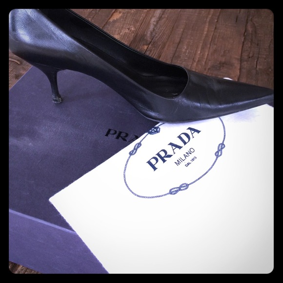 Prada leather pumps