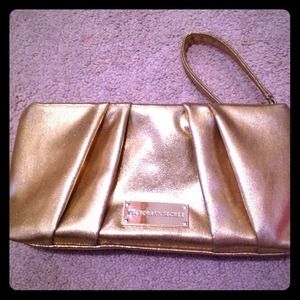 Victoria's Secret gold makeup bag RESERVED