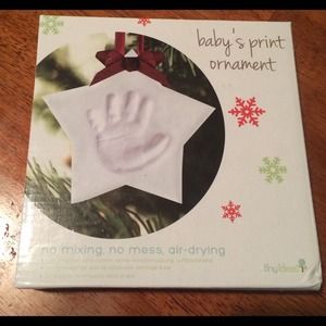 baby's first ornament hand print