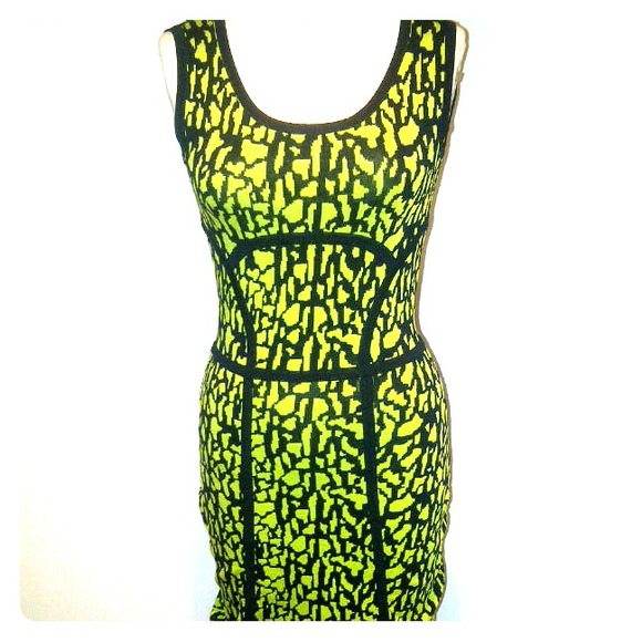 Carmen By CarmenMarcValvo animal print knit dress