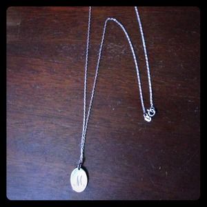 M initial necklace