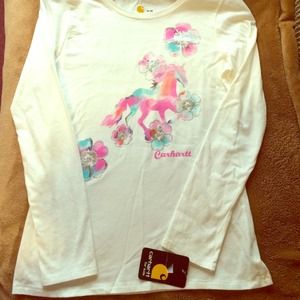 New girls Carhartt shirt and Old Navy shirt