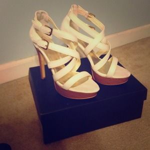 JustFab White Heels!